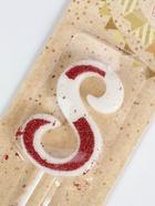 УЦЕНКА Свеча в торт на шпажке "Рубиновая коллекция", цифра 8, 5,2 см, рубиновая - фото 14704867