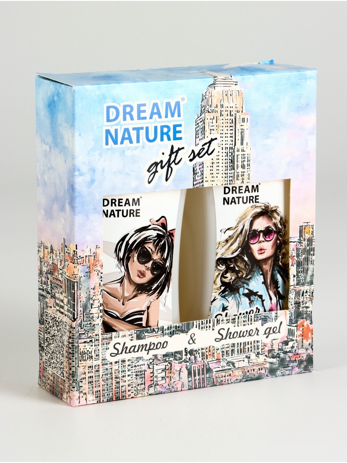УЦЕНКА Набор DreamNature:шампунь для ослабленных и поврежденных волос,250мл+гель для душа,250мл 9448 - Фото 1