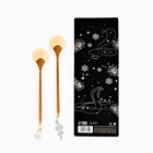 Подарочный набор ложек с подвесами "Новогодних чудес", 2 шт., 14.8 х 2.7 см - Фото 4