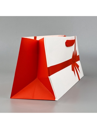 Пакет под бутылку «Бант», 36×10×13 см