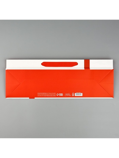 Пакет под бутылку «Бант», 36×10×13 см