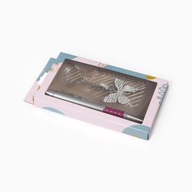 Набор подарочный, 2 предмета: ручка, брелок-бабочка