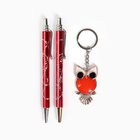 Набор подарочный 3 в 1 (2 ручки, брелок) - Фото 3