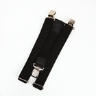 Подтяжки взрослые «Великан» для полных, ширина 3.8 см, чёрный - Фото 2