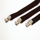 Подтяжки взрослые «Великан» для полных, ширина 3.8 см, тёмно-коричневый - Фото 2