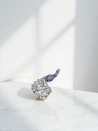 Брошь «Павлин роскошный»мини, цветная в серебре - Фото 5