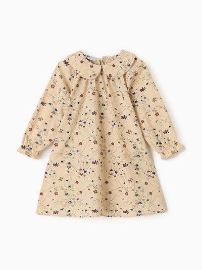 Платье для девочки KAFTAN, бежевое, рост 110 см
