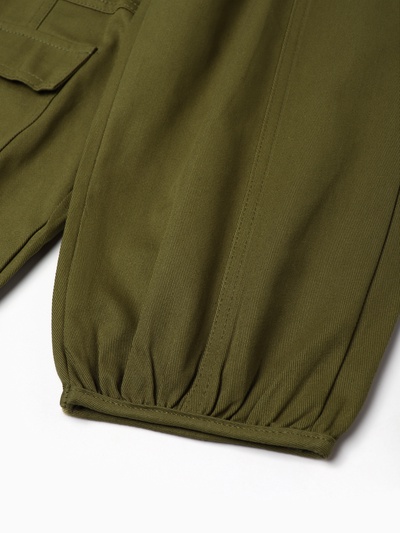 Брюки-карго детские KAFTAN, зелёные, рост 100 см