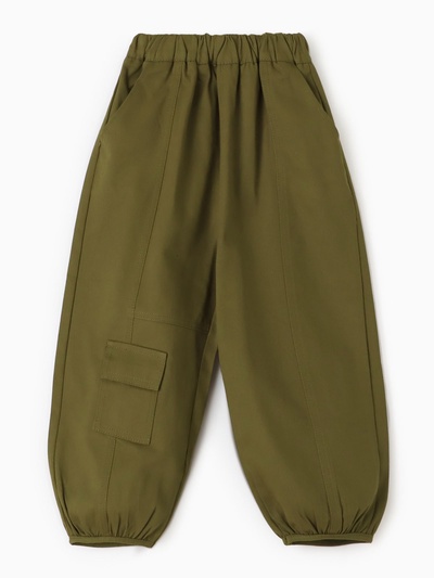 Брюки-карго детские KAFTAN, зелёные, рост 110 см