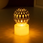 Фигурка светящаяся RISALUX « Шар капли», LED-ночник, 0.3 Вт, 3.5×3.5×6 см - Фото 3