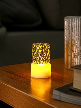 Фигурка светящаяся RISALUX «Цилиндр», LED-ночник, 0.3 Вт, 3.5×3.5×5.1 см