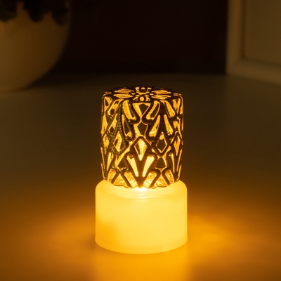 Фигурка световая RISALUX «Цилиндр», LED-ночник, 0.3 Вт, 3.5×3.5×5.1 см