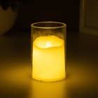 Светодиодная свеча в подсвечнике RISALUX «Талая», ночник LED, 0.3 Вт, 4×4×6 см - Фото 3