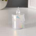 Светодиодная свеча, ночник LED RISALUX «Радужная», 0.3 Вт, 3.5×3.5×6.5 см - Фото 1