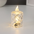 Светодиодная свеча, ночник LED RISALUX «Хрустальная», 0.3 Вт, 4×4×6.5 см - Фото 2