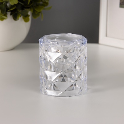 Фигурка светящаяся RISALUX «Хрустальный бокал», LED-ночник, 0.3 Вт, 4.9×4.9×5.5 см