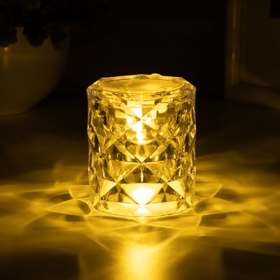 Фигурка световая RISALUX «Хрустальный бокал», LED-ночник, 0.3 Вт, 4.9×4.9×5.5 см