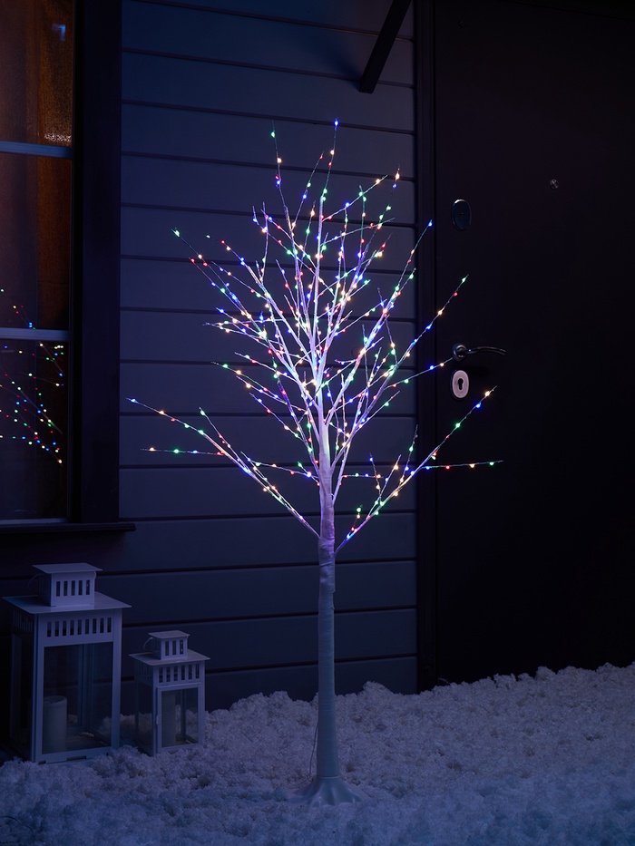 Светодиодное дерево «Яркие светлячки» 1.5 м, 300 LED, постоянное свечение, 220 В, свечение мульти - Фото 1