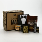 Мужской набор "настоящий мужчина" (ежедневник, ручка, чай, кружка, драже) - фото 47211705