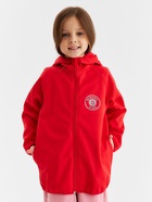 Ветровка с капюшоном детская MINAKU: SPACE, красная, рост 98 см - Фото 3