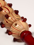 УЦЕНКА Массажёр «Скалка», универсальный, 36.5×5.8 см, 5 шаров с шипами, деревянный - Фото 3