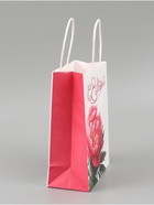 Пакет подарочный крафтовый «С 8 Марта!» 15×8×21 см - Фото 3