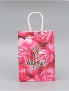 Пакет подарочный крафтовый «8 марта!» 15×8×21 см - Фото 2