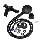 УЦЕНКА Смеситель для душа ZEIN Z3844, однорычажный, душевой набор, лейка 5 режимов, черный - Фото 17