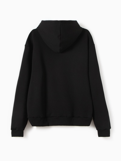 Джемпер (толстовка) мужская MINAKU: Be good, цвет черный, р-р 44