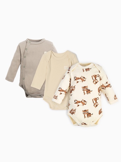 Боди детское «Крошка Я», 3 шт., рост 62-68 см