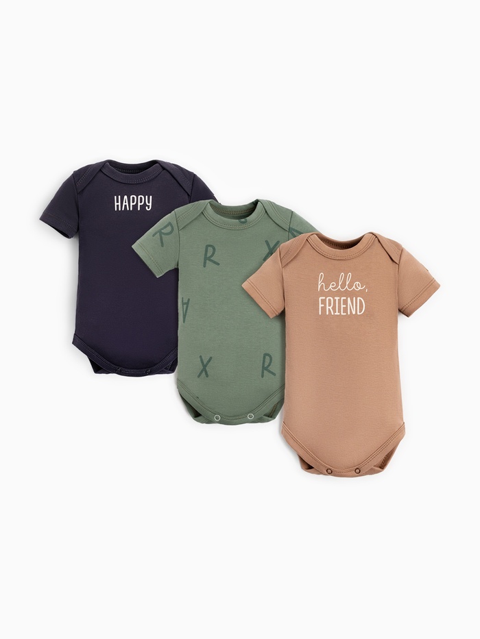 Боди детское «Крошка Я», 3 шт., рост 80-86 см - Фото 1