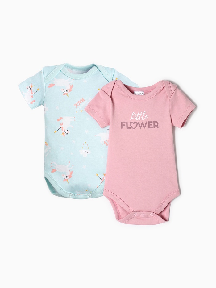 Боди детское «Крошка Я», 2 шт., рост 62-68 см - Фото 1