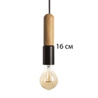 Светильник «Бомбат» Е27 40 Вт черный 4×4×18 см - фото 4726220