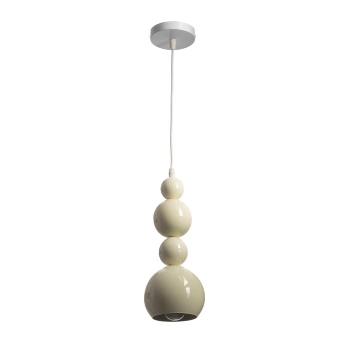 Светильник «Бриз» Е27 40 Вт бежевый 12×12×35 см - Фото 1