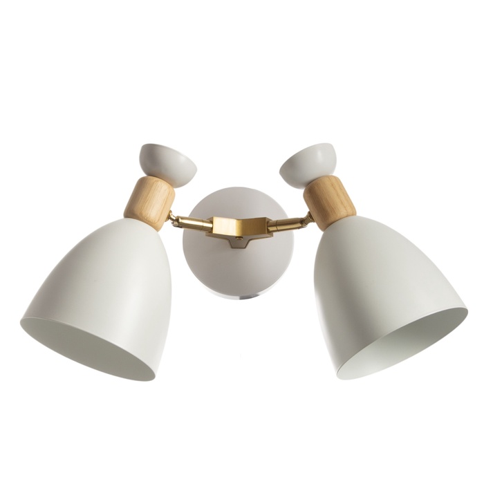 Бра «Канди» 2хЕ27 40 Вт белый 35×12×22 см - Фото 1