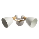 Бра «Канди» 2хЕ27 40 Вт белый 35×12×22 см - фото 31426335