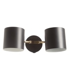 Бра «Азурит» 2хЕ27 40 Вт черный 11×12×36 см - фото 4726271