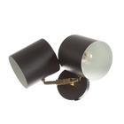 Бра «Азурит» 2хЕ27 40 Вт черный 11×12×36 см - фото 4726273