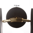 Бра «Азурит» 2хЕ27 40 Вт черный 11×12×36 см - фото 4726275