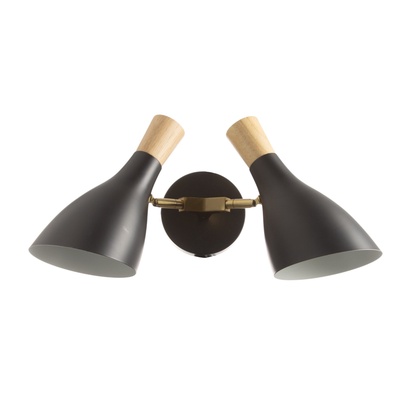 Бра «Марокко» 2хЕ27 40 Вт черный 25×15×38 см