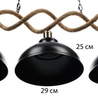 Люстра «Цех» 3хЕ27 40 В черный 120×30×35 см - фото 31426397