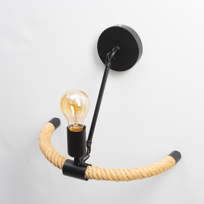 Бра «Аврора» Е27 40 Вт черный 15×20×22 см - Фото 1