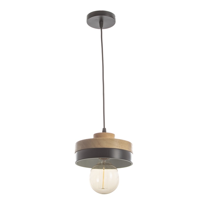 Светильник «Овер» Е27 40 Вт черный 18×18×10-165 см - Фото 1