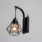 Бра «Кайго» Е27 40 Вт черный 16×16×30 см - фото 4726466