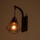 Бра «Кайго» Е27 40 Вт черный 16×16×30 см - фото 4726467