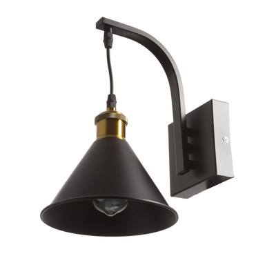 Бра «Грегори» Е27 40 Вт черный 18×18×35 см