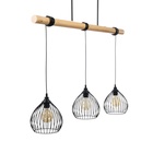 Люстра "Арландо" 3хЕ27 40Вт черный 60х20х20-200см 10340916