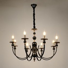 Люстра BayerLux «Венеция», 8хЕ14, 40 Вт, черно-золотой, 87×87×97 см - фото 31526082