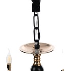 Люстра BayerLux «Венеция», 8хЕ14, 40 Вт, черно-золотой, 87×87×97 см - фото 31526091