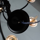 Люстра BayerLux «Венеция», 8хЕ14, 40 Вт, черно-золотой, 87×87×97 см - фото 31526093